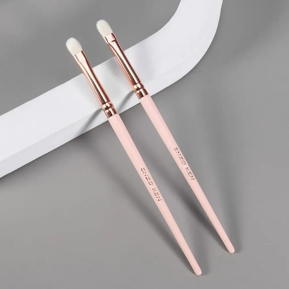 Enzo E403S Mini Size Pink Natural Bristle Goat Hair Professional Eye Brush